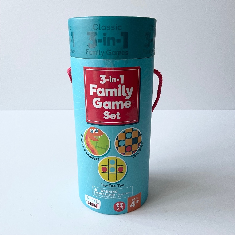 New in Box Chuckle and Roar Classic 3-in-1 Family Game Set 2-4 Players